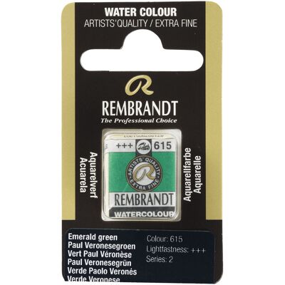 Rembrandt Aquarelverf - napje - Paul Veronesegroen 615 8712079051303 Verf Rembrandt Aquarelverf - napje - Paul Veronesegroen 615 8712079051303 Verf