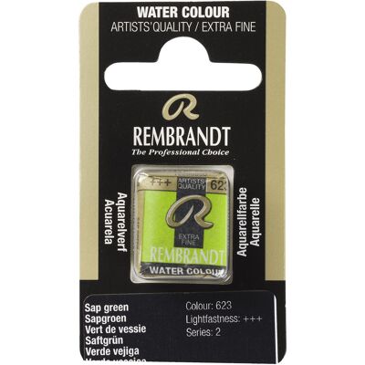 Rembrandt Aquarelverf - napje - Sapgroen 623 8712079051358 Verf Rembrandt Aquarelverf - napje - Sapgroen 623 8712079051358 Verf
