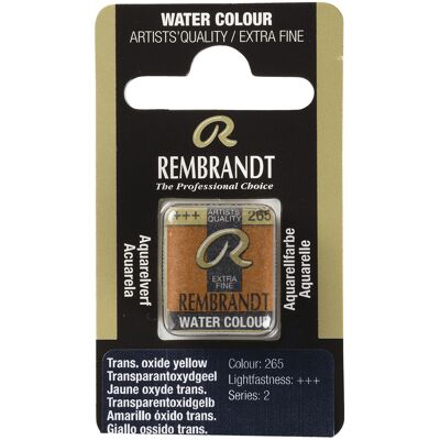 Rembrandt Aquarelverf - napje - Transparantoxydgeel 265 8712079050740 Verf Rembrandt Aquarelverf - napje - Transparantoxydgeel 265 8712079050740 Verf