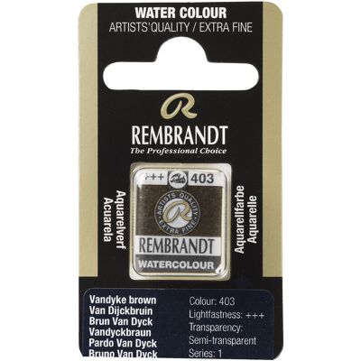 Rembrandt Aquarelverf - napje - Van Dijckbruin 403 8712079050993 Verf Rembrandt Aquarelverf - napje - Van Dijckbruin 403 8712079050993 Verf
