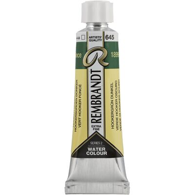 Rembrandt Aquarelverf - tube - Hookersgroen Donker 645 8712079425807 Verf Rembrandt Aquarelverf - tube - Hookersgroen Donker 645 8712079425807 Verf