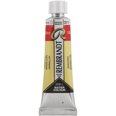 Rembrandt Aquarelverf - tube - Vermiljoen 311 8712079436575 Verf Rembrandt Aquarelverf - tube - Vermiljoen 311 8712079436575 Verf