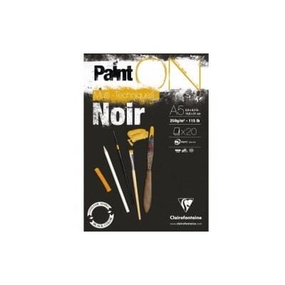 Clairefontaine PaintOn Mixed Media Papier - 250 gr - A2 - Zwart 3329689751704 Verf Clairefontaine PaintOn Mixed Media Papier - 250 gr - A2 - Zwart 3329689751704 Verf