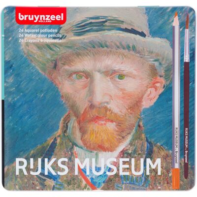 Bruynzeel Blik 24 Aquarelpotloden - Van Gogh 8712079413682 Verf Bruynzeel Blik 24 Aquarelpotloden - Van Gogh 8712079413682 Verf