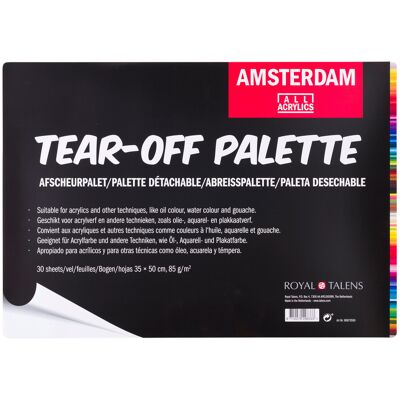 Amsterdam Afscheurpalet 35 x 50 cm 8712079298333 Verf Amsterdam Afscheurpalet 35 x 50 cm 8712079298333 Verf