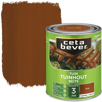 Cetabever Tuinhout Beits Transparant Zijdeglans - Teak Cetabever Tuinhout Beits Transparant Zijdeglans - Teak