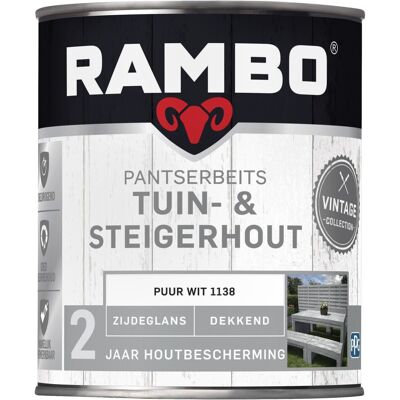 Rambo Tuin- & Steigerhout - Puur Wit 1138 Rambo Tuin- & Steigerhout - Puur Wit 1138