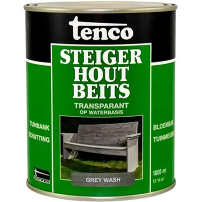 Tenco Steigerhoutbeits - Grey Wash - 1 liter 8712701005520 Verf Tenco Steigerhoutbeits - Grey Wash - 1 liter 8712701005520 Verf