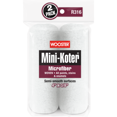 Wooster Mini-Koter Microfiber 2-Pack (Glad) 071497189783 Verf Wooster Mini-Koter Microfiber 2-Pack (Glad) 071497189783 Verf