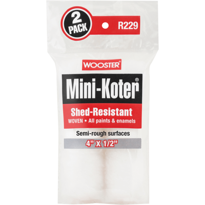 Wooster Mini-Koter Shed-Resistant 2-Pack (Fijn) 071497189622 Verf Wooster Mini-Koter Shed-Resistant 2-Pack (Fijn) 071497189622 Verf