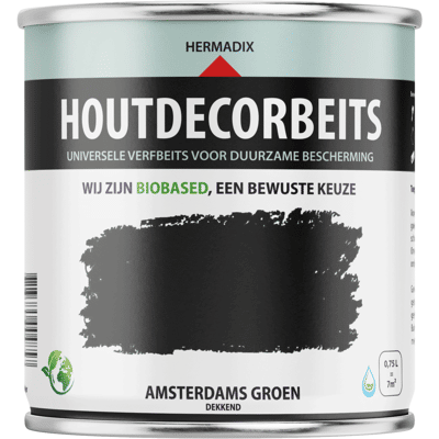 Hermadix Houtdecor Verfbeits - Amsterdams Groen Hermadix Houtdecor Verfbeits - Amsterdams Groen