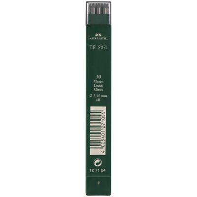Faber Castell Navulling Vulpotlood - 3,15 mm - 4B 4005401271048 Verf Faber Castell Navulling Vulpotlood - 3,15 mm - 4B 4005401271048 Verf