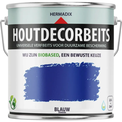 Hermadix Houtdecor Verfbeits - Blauw Hermadix Houtdecor Verfbeits - Blauw