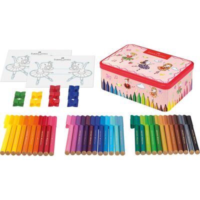 Faber Castell Viltstift Connector - set 33 stuks - Ballerina blik 4005401555346 Verf Faber Castell Viltstift Connector - set 33 stuks - Ballerina blik 4005401555346 Verf