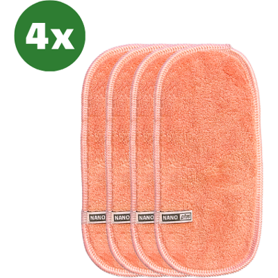 Nano Plus 4x Brillendoekjes - 10*20cm - Roze - Gemaakt van Nanovezel, Sterker & Efficiënter dan Microvezel Nano Plus 4x Brillendoekjes - 10*20cm - Roze - Gemaakt van Nanovezel, Sterker & Efficiënter dan Microvezel