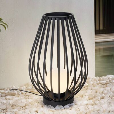 Lucande terraslamp Marrin, zwart, metaal, Ø 46cm Marrin, zwart, metaal, Modern Lucande terraslamp Marrin, zwart, metaal, Ø 46cm Marrin, zwart, metaal, Modern