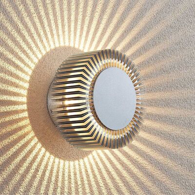 LED-wandlamp buiten Keany Lucande, alu / grijs / zink, Badkamer, Aluminium, Modern, LED wandlamp buiten LED-wandlamp buiten Keany Lucande, alu / grijs / zink, Badkamer, Aluminium, Modern, LED wandlamp buiten