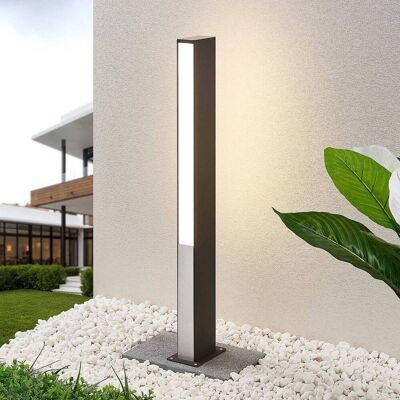 LED tuinpadverlichting - tuinlamp Aegisa Lucande, zwart, Roestvrij staal, Modern, LED buitenlamp LED tuinpadverlichting - tuinlamp Aegisa Lucande, zwart, Roestvrij staal, Modern, LED buitenlamp