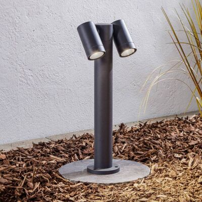 Sokkellamp buiten Tulimar PRIOS, dimbaar, zwart, Aluminium, Modern, Sokkellamp Sokkellamp buiten Tulimar PRIOS, dimbaar, zwart, Aluminium, Modern, Sokkellamp