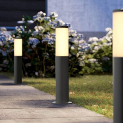 Philips Sokkellamp buiten Utrecht, dimbaar, zwart, Roestvrij staal, Sokkellamp Philips Sokkellamp buiten Utrecht, dimbaar, zwart, Roestvrij staal, Sokkellamp