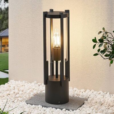 Sokkellamp buiten Brienne Lucande, dimbaar, zwart, Aluminium, Modern, Sokkellamp Sokkellamp buiten Brienne Lucande, dimbaar, zwart, Aluminium, Modern, Sokkellamp