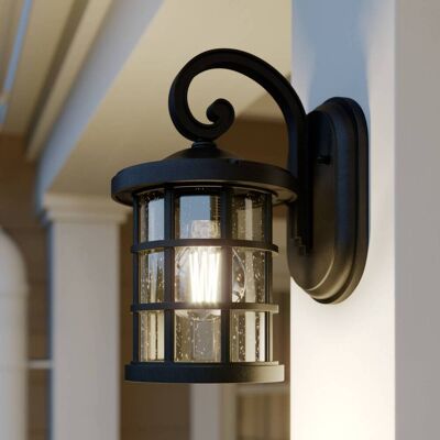 Wandlamp buiten Ankea Lindby, dimbaar, zwart, Kunststof, Antiek, Wandlamp buiten Wandlamp buiten Ankea Lindby, dimbaar, zwart, Kunststof, Antiek, Wandlamp buiten