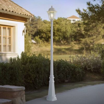 Lindby buitenlamp Edana, 211 cm, wit, metaal, E27, IP44 Edana Lindby, dimbaar, wit / opaal, Aluminium, Modern Lindby buitenlamp Edana, 211 cm, wit, metaal, E27, IP44 Edana Lindby, dimbaar, wit / opaal, Aluminium, Modern