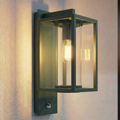 Wandlamp buiten met bewegingssensor Ferda Lucande, dimbaar, groen, Aluminium, Modern Wandlamp buiten met bewegingssensor Ferda Lucande, dimbaar, groen, Aluminium, Modern