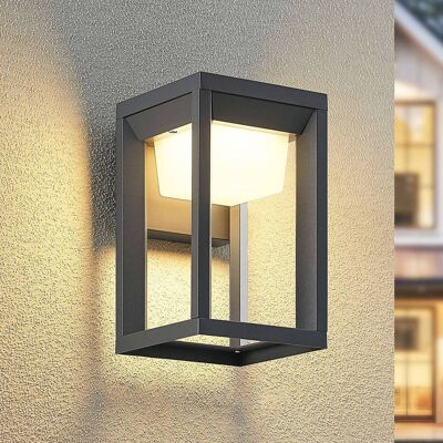 LED-wandlamp buiten Gamion PRIOS, alu / grijs / zink, Aluminium, Modern, LED wandlamp buiten LED-wandlamp buiten Gamion PRIOS, alu / grijs / zink, Aluminium, Modern, LED wandlamp buiten