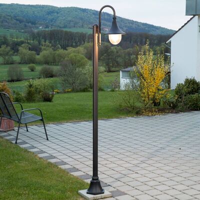 Lindby buitenlamp Daphne, 220 cm, zwart, E27, IP44 Daphne Lindby, dimbaar, zwart, Aluminium, Modern Lindby buitenlamp Daphne, 220 cm, zwart, E27, IP44 Daphne Lindby, dimbaar, zwart, Aluminium, Modern