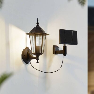 Lindby LED-zonne-wandlamp Sayata, zwart, aluminium, lantaarn Sayata, zwart, Aluminium, Modern, solar buitenlamp Lindby LED-zonne-wandlamp Sayata, zwart, aluminium, lantaarn Sayata, zwart, Aluminium, Modern, solar buitenlamp