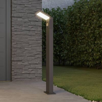 Arcchio LED tuinpadverlichting Yolena, sensor, 100cm, antraciet Yolena, zwart, Aluminium, Modern Arcchio LED tuinpadverlichting Yolena, sensor, 100cm, antraciet Yolena, zwart, Aluminium, Modern