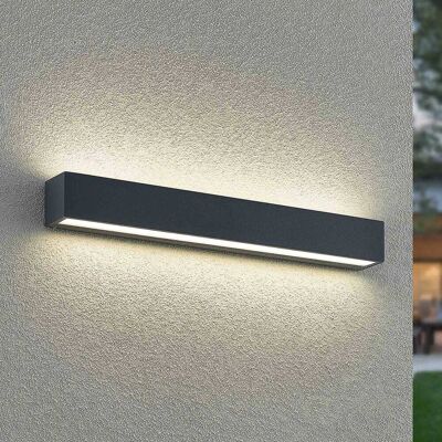LED-wandlamp buiten Lengo Arcchio, zwart, Aluminium, Modern, LED wandlamp buiten LED-wandlamp buiten Lengo Arcchio, zwart, Aluminium, Modern, LED wandlamp buiten
