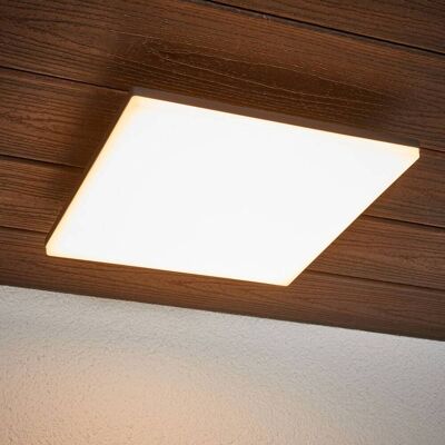 LED plafondlamp Henni, IP65, sensor, 30x30 cm, antraciet Henni Lucande, alu / grijs / zink, Modern, LED plafondlamp LED plafondlamp Henni, IP65, sensor, 30x30 cm, antraciet Henni Lucande, alu / grijs / zink, Modern, LED plafondlamp