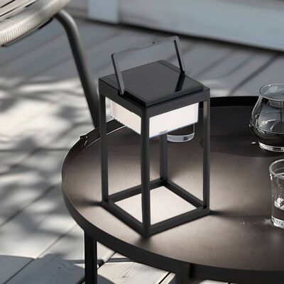 Deco-solarlamp buiten Tilena Lucande, dimbaar, zwart, Aluminium, Modern, solar tuinverlichting Deco-solarlamp buiten Tilena Lucande, dimbaar, zwart, Aluminium, Modern, solar tuinverlichting