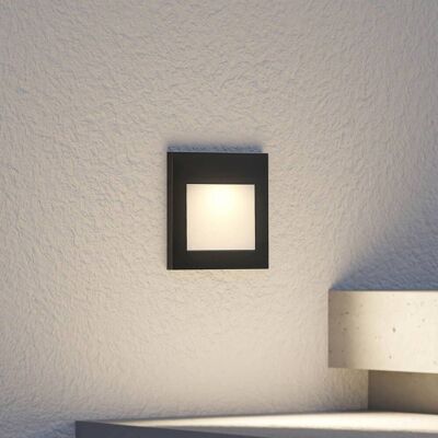 Arcchio LED wand inbouwlamp Zamo, zwart, 11 cm, IP65 Zamo Arcchio, dimbaar, zwart, Hal, Aluminium, Modern, Wandlamp buiten Arcchio LED wand inbouwlamp Zamo, zwart, 11 cm, IP65 Zamo Arcchio, dimbaar, zwart, Hal, Aluminium, Modern, Wandlamp buiten