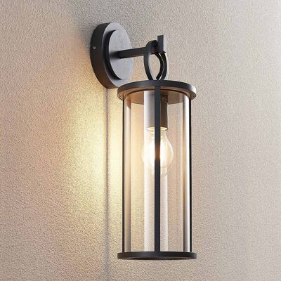 Wandlamp buiten Emmeline Lucande, dimbaar, zwart, Aluminium, Modern, Wandlamp buiten Wandlamp buiten Emmeline Lucande, dimbaar, zwart, Aluminium, Modern, Wandlamp buiten