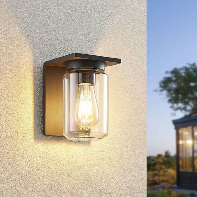 Wandlamp buiten Semka Lucande, dimbaar, zwart, Aluminium, Modern, Wandlamp buiten Wandlamp buiten Semka Lucande, dimbaar, zwart, Aluminium, Modern, Wandlamp buiten