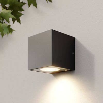 LED-wandlamp buiten Tassnim Arcchio, dimbaar, zwart, Aluminium, Modern, LED wandlamp buiten LED-wandlamp buiten Tassnim Arcchio, dimbaar, zwart, Aluminium, Modern, LED wandlamp buiten