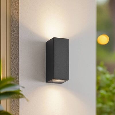 Wandlamp buiten Xava Lucande, zwart, Aluminium, Modern, Wandlamp buiten Wandlamp buiten Xava Lucande, zwart, Aluminium, Modern, Wandlamp buiten