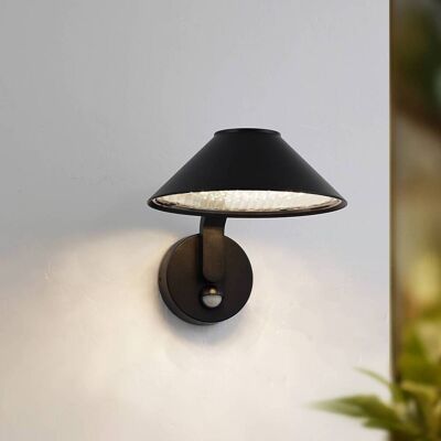 Wandlamp buiten met bewegingssensor Capelo Lindby, zwart, Aluminium, Modern Wandlamp buiten met bewegingssensor Capelo Lindby, zwart, Aluminium, Modern