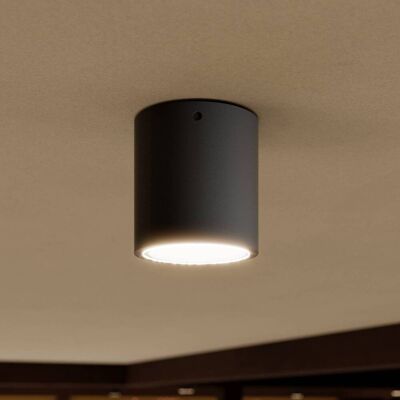 Lucande LED plafondlamp Meret, rond, antraciet, metaal MERET, zwart, Aluminium, Modern, LED plafondlamp Lucande LED plafondlamp Meret, rond, antraciet, metaal MERET, zwart, Aluminium, Modern, LED plafondlamp