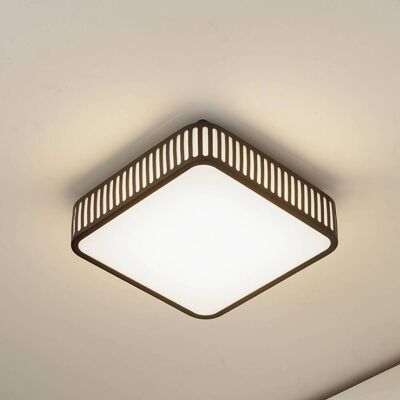 Lindby LED buiten plafondlamp Lurinda, 26 cm zwart, IP44 Lurinda, zwart, Aluminium, Modern, LED plafondlamp Lindby LED buiten plafondlamp Lurinda, 26 cm zwart, IP44 Lurinda, zwart, Aluminium, Modern, LED plafondlamp