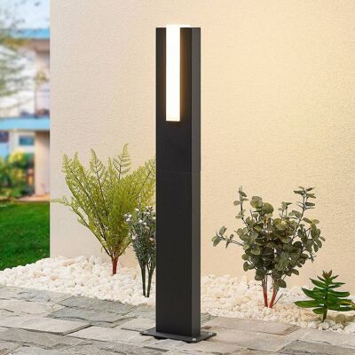 LED tuinpadverlichting - tuinlamp Virgalia Lucande, zwart, Aluminium, Modern, LED buitenlamp LED tuinpadverlichting - tuinlamp Virgalia Lucande, zwart, Aluminium, Modern, LED buitenlamp