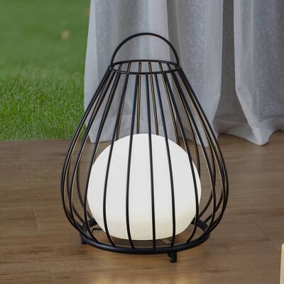 Lindby LED lamp op zonne-energie Kelda, zwart, metaal, 38cm, dimbaar. Kelda Lindby, dimbaar, zwart, Aluminium, Modern Lindby LED lamp op zonne-energie Kelda, zwart, metaal, 38cm, dimbaar. Kelda Lindby, dimbaar, zwart, Aluminium, Modern