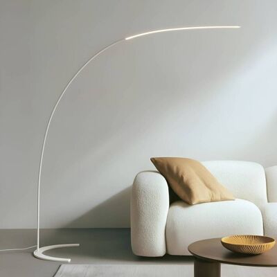 LED-vloerlamp DANUA Lindby, dimbaar, wit / opaal, Woon-/ Eetkamer, metaal, Modern, LED vloerlamp LED-vloerlamp DANUA Lindby, dimbaar, wit / opaal, Woon-/ Eetkamer, metaal, Modern, LED vloerlamp