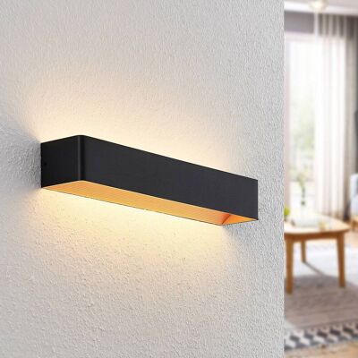LED-wandlamp Karam Arcchio, dimbaar, zwart, Woon-/ Eetkamer, Aluminium, Modern, LED wandlamp LED-wandlamp Karam Arcchio, dimbaar, zwart, Woon-/ Eetkamer, Aluminium, Modern, LED wandlamp