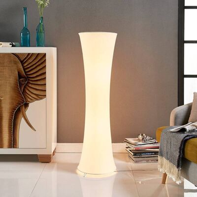 Vloerlamp Liana Lindby, wit / opaal, Woon-/ Eetkamer, Textiel / Stof / Zijde, Modern, vloerlamp Vloerlamp Liana Lindby, wit / opaal, Woon-/ Eetkamer, Textiel / Stof / Zijde, Modern, vloerlamp