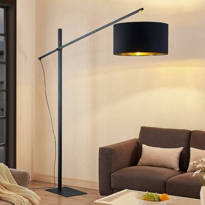 Booglamp - vloerlamp Mossa Arcchio, zwart, Woon-/ Eetkamer, metaal, Modern, booglamp Booglamp - vloerlamp Mossa Arcchio, zwart, Woon-/ Eetkamer, metaal, Modern, booglamp
