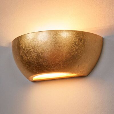 Wand uplighter Kolja Lindby, dimbaar, messing / goud, Woon-/ Eetkamer, Gips / Klei, Modern, Wandlamp Wand uplighter Kolja Lindby, dimbaar, messing / goud, Woon-/ Eetkamer, Gips / Klei, Modern, Wandlamp